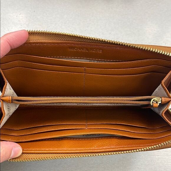 Michael Kors Tan and Brown Wallet - Picture 4 of 4